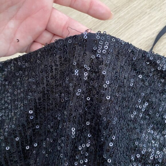 NWT City Chic Womens Savanna Sequin Jumpsuit One Shoulder Black Plus Size L/20 - Picture 9 of 16